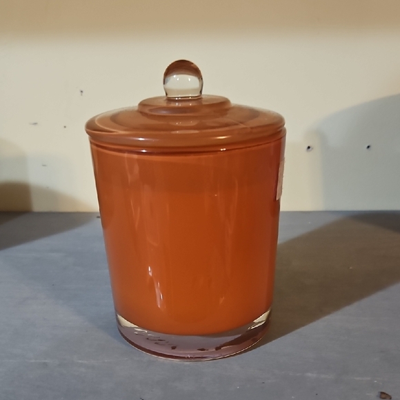 Other - Pumpkin Spice Cupcake Orange Glass Candle Jar 13oz